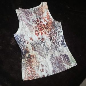 Fun animal print tank with embellishments